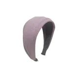 Замша, широкая ткань, ободок - фиолетовый