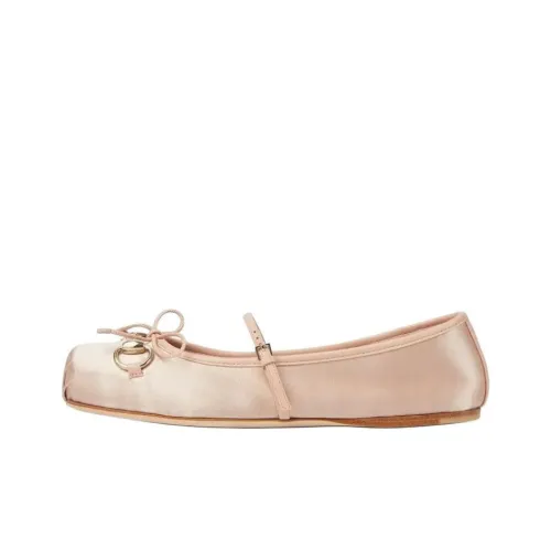 GUCCI Horsebit Застежка Планшет Повседневная Обувь Женская Розовая