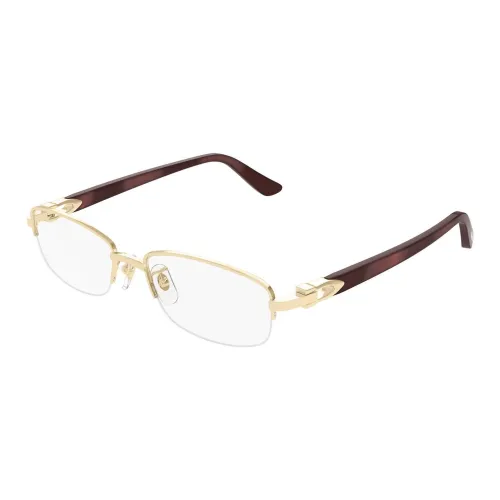 Cartier Ацетат Квадратные Оправы для Очков Унисекс Золото