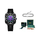 M-1765BL-6M+Кубинский браслет+Октагональная коробка