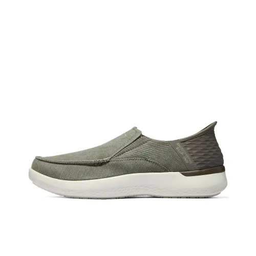Skechers Slip Ins Casual Low Top Khaki Men's