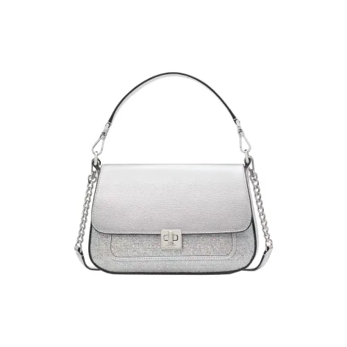 Kate Spade Блестящий Розовый Ткань Портативный Сумка через плечо Маленькая Женская Сумка через плечо Луна