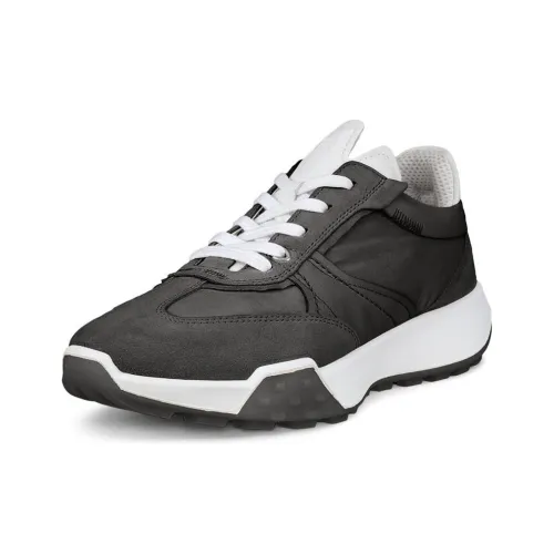 Ecco Slip-resistant Abrasion-resistant Low Top Casual Shoes Women's Black Ecco Противоскользящие Аbrasion-resistant Низкие Топ Повседневная Обувь Женская Черная