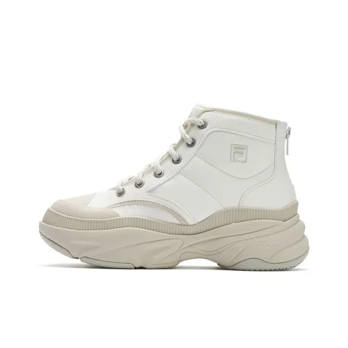 FILA BREAD Устойчивые к истиранию MID Топ Foam Женские Кроссовки Белые