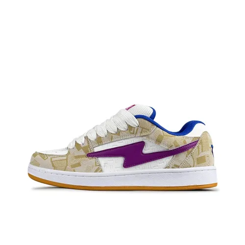 LuzaoT SUPER DRAG Низкие кроссовки для скейтбординга унисекс хаки фиолетовый