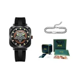 M-1765BL-9M+Кубинский браслет+Октагональная коробка