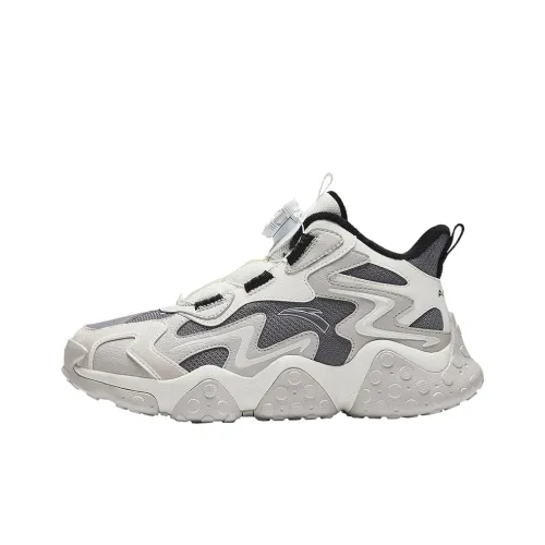 Antakids Рок Slip-resistant Abrasion-resistant Low Top Kids Lifestyle Shoes Gray White Teenagers