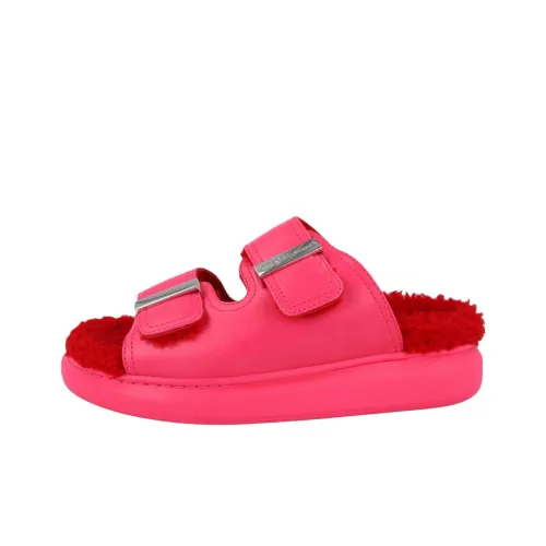 Alexander McQueen Hybrid Rubber Slide Тапочки Женские Розовый