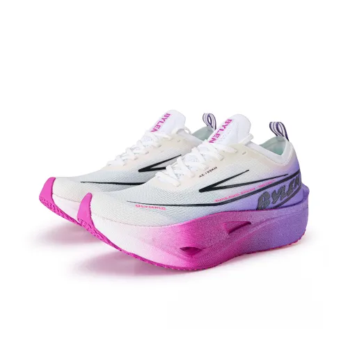 BYLEN Амортизация Дышащий Устойчивый к воздействию низкий топ беговые кроссовки унисекс Несоответствующие цвета Гибискус Светло-фиолетовый