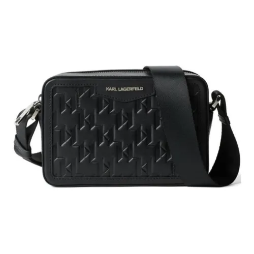 KARL LAGERFELD Телячья кожа Camera Сумка Сумка через плечо Сумка на плечо Мужская Черная