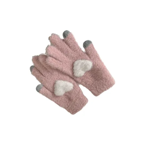 Mulinsen Полиэстер Трикотаж Перчатки Женские Розовые