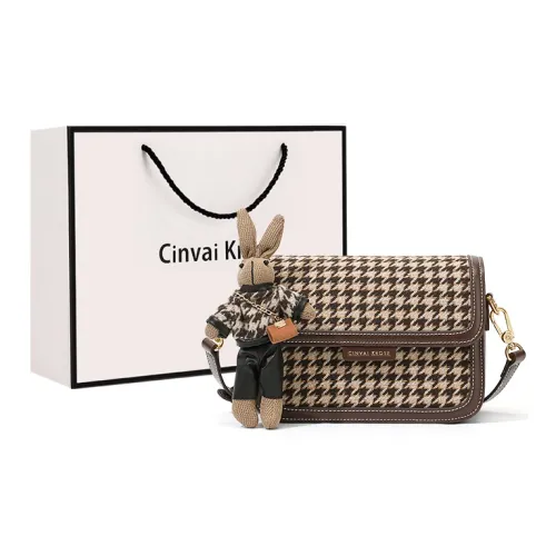 CinvaiKrose Полиэстер Сумка через плечо Сумка на плечо Маленькая Женская Кофейная