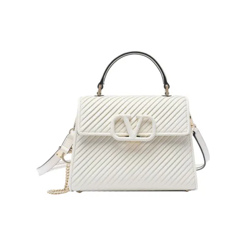 Valentino VSLING Телячья кожа Сумка через плечо Сумка Маленькая Женская Белая