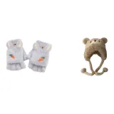 Серый Морковный + Бежевый Медвежонок