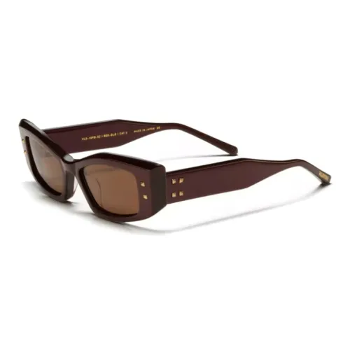 Valentino Ацетат Прямоугольные Солнцезащитные очки Женские Коричневый