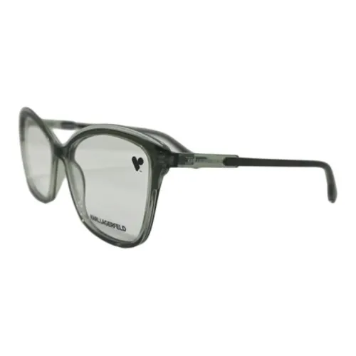 Karl Lagerfeld Литьевые Оправы для очков с узором "Кошачий глаз" Женские Зеленые