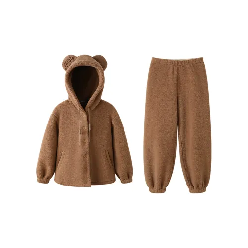 JINGYUN Пижамный комплект женский коричневый