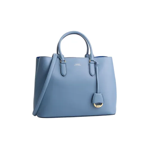 LAUREN RALPH LAUREN Кожа Тоут Сумка Сумка для покупок Сумка через плечо Сумка Женская Туманный Синий