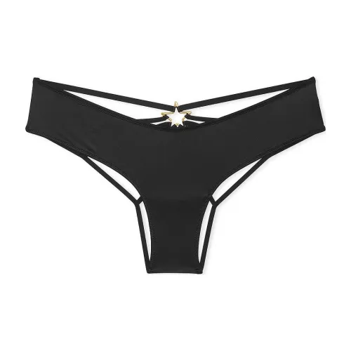 Victoria's Secret Very Sexy Smooth High Waist Cheeky Panty Черные трусы женские 1 упаковка черный