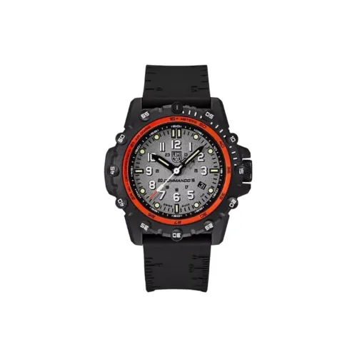 LUMINOX Sea Collection Кварцевый механизм Мужские часы Часы 46 мм Серый циферблат Углеродное волокно Чехол для часов Резиновый ремешок