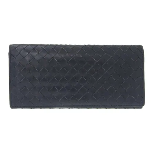 Bottega Veneta Кожа Кошелек Мужской Морской Синий