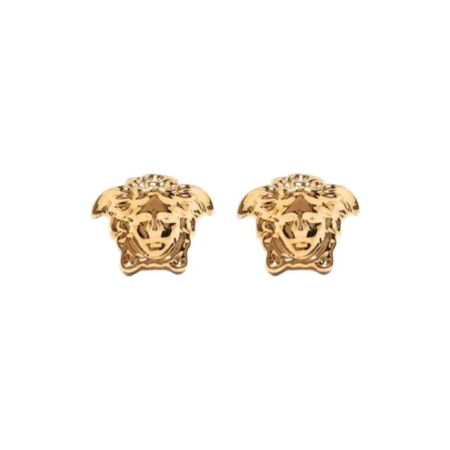 VERSACE Серьги с металлическими заклепками женские золотые