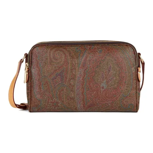 ETRO Телячья кожа Сумка через плечо Сумка на плечо Женская Коричневая