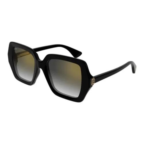 Cartier Ацетат Эмаль Квадратные Солнцезащитные очки Унисекс Черный