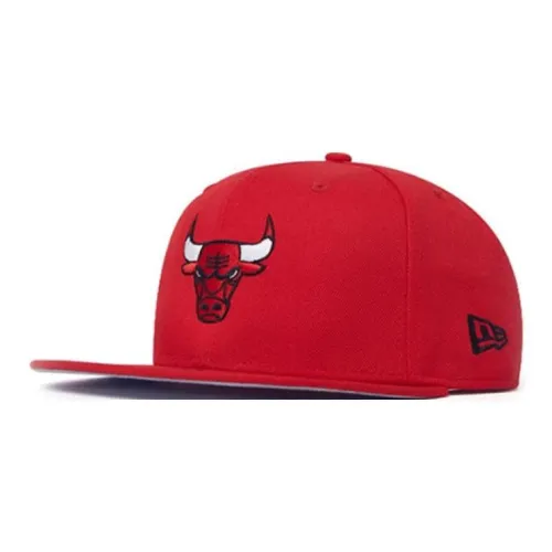 New Era Хлопковые кепки унисекс красного цвета