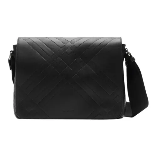 Burberry Сумка-почтальонка Messenger В Крупную Клетку Регулируемый Текстильный Ремень Магнитная Застежка-клапан Внешний Карман На Молнии, Внутренний Карман