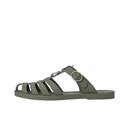 GUCCI Double G Резина Домашние тапочки Мужские Зеленые