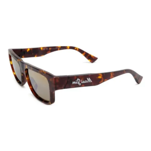 Maui Jim Ацетат Квадратные Солнцезащитные Очки Женские Коричневые