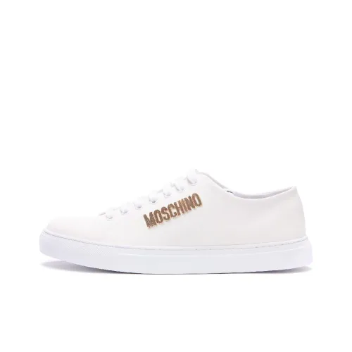 MOSCHINO Низкий Топ Стильный Скейтбординг Мужской Белый