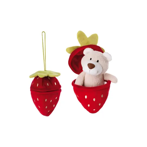 NICI Strawberry Bear Красный Куклы Плюшевый Брелок 13 см Рекомендуемая Высота