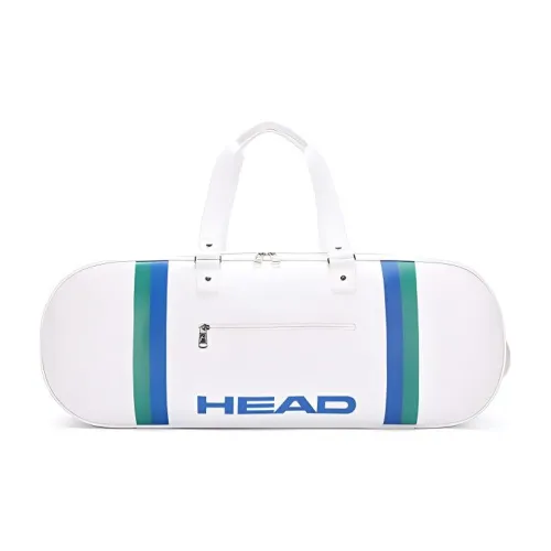 HEAD Artificial Leather Badminton Handheld Backpack Tennis Bag Sports Bag Travel Bag Regular Unisex White HEAD Искусственная кожа Бадминтон Ручной Рюкзак Теннис Сумка Спортивная Сумка Путешественная Сумка Стандартная Унисекс Белый