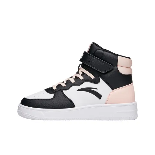 Antakids Slip-resistant Abrasion-resistant High Top Детские Скейтбординги Черный Розовый Белый