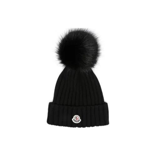 Moncler Шерстяные Шапки Женские Черные