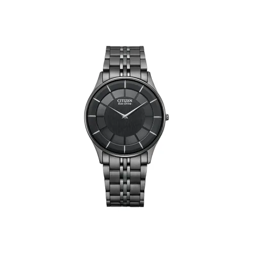 CITIZEN L Series Солнечный Кварцевый Механизм Нержавеющая Сталь Ремешок Часы Мужские Черный Циферблат