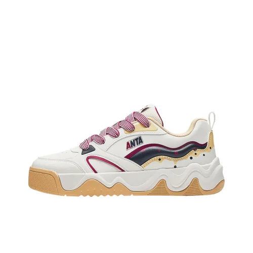 Antakids Slip-resistant Abrasion-resistant Low Top Детские Скейтбординги Айвори Белый Noble Красный Deep Sea Синий