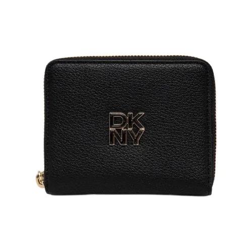DKNY Кожа Кошелек Средний Женский Черный