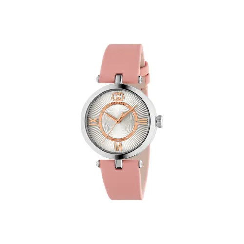 GUCCI Cruise 2025 Collection Женские часы Кварцевый механизм Кожаный ремешок 30 мм Серебристый циферблат