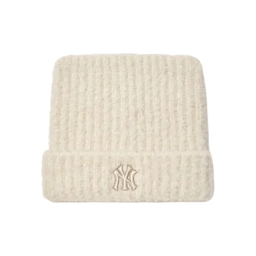 Mlb Base Logo Полиэстер Шапки-бини Унисекс Кремовый