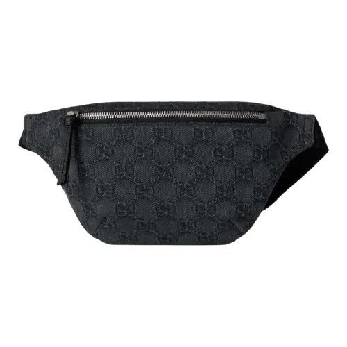 GUCCI Деним Одно плечо Через плечо Бананка Детский Черный