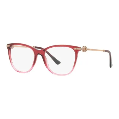 BVLGARI Квадратные Оправы для Очков Женские Красные