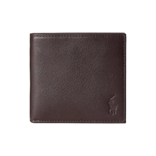 Polo Ralph Lauren Кожа Кошелек Мужской Темно-коричневый