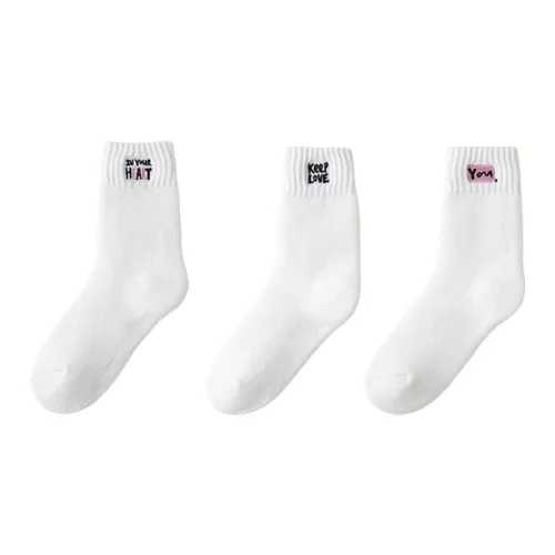 Cheemy Free Носки Crew Женские 3 упаковки белые