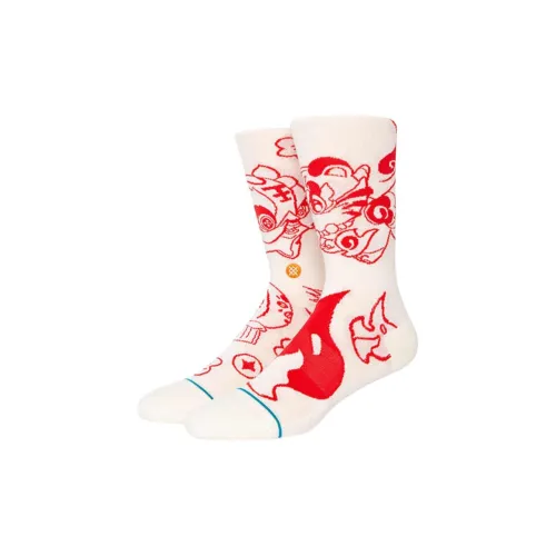 STANCE x MENGHUANXIYOU LIANMINGKUAN Носки Crew Унисекс 1 упаковка POWERFUL Новый год