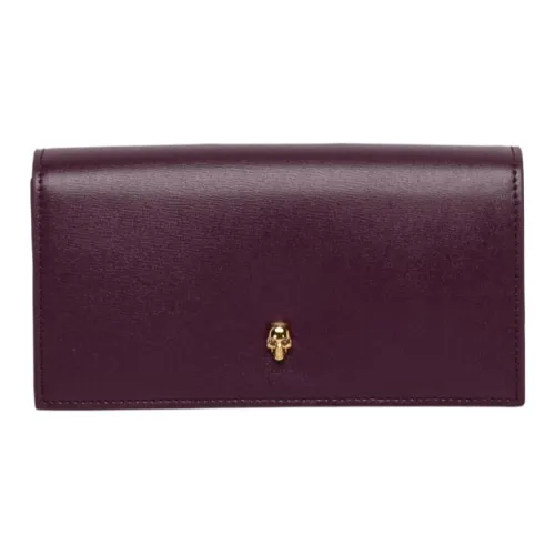 Alexander McQueen Телячья кожа Кошелек Стандартный Женский Красный