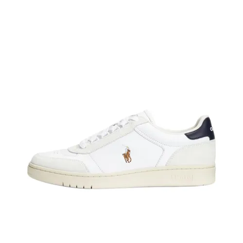 Polo Ralph Lauren Court Low Top Скейтборд Кроссовки Мужские Белые