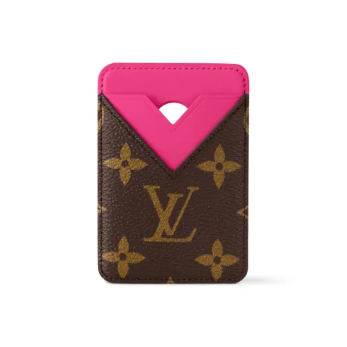LOUIS VUITTON Холст Картхолдер Стандартный Женский Розовый